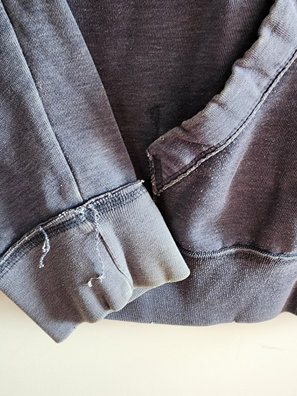Vintage Aeropostale Full Zip Hoodie Grunge L Distressed Y2K 90s Trashed Skater - Picture 7 of 14